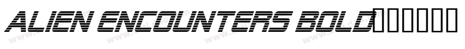 Alien Encounters Bold字体转换